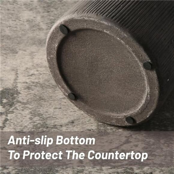 Terracotta Rustic Ceramic Vase Farmhouse Decor for Table Shelf Living Room - Picture 5 of 7